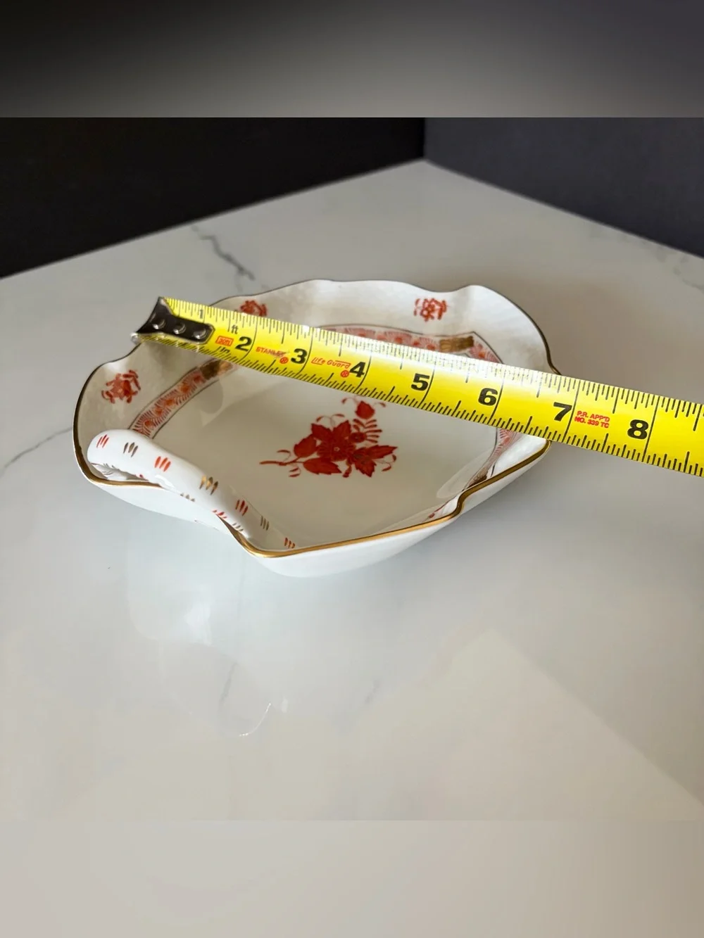 Chinese Bouquet Rust Leaf Serving Dish by Herend